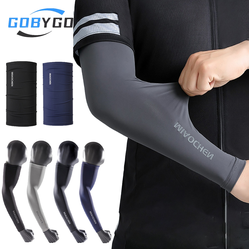 Sports Mask Breathable - GOBYGO 1Pair Cooling Arm Sleeves Comfortable