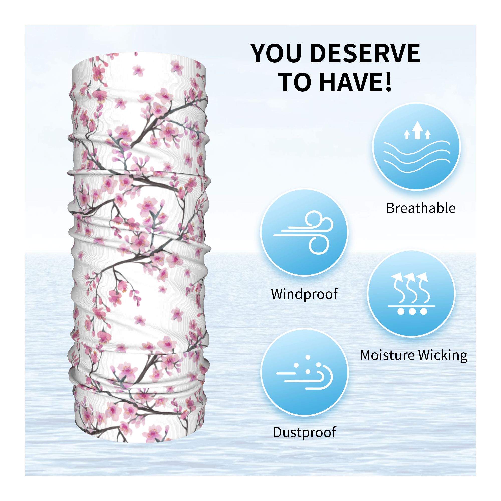 Japan Sakura Cherry Blossoms w – Neck Gaiter Face Cover recenzja i cena