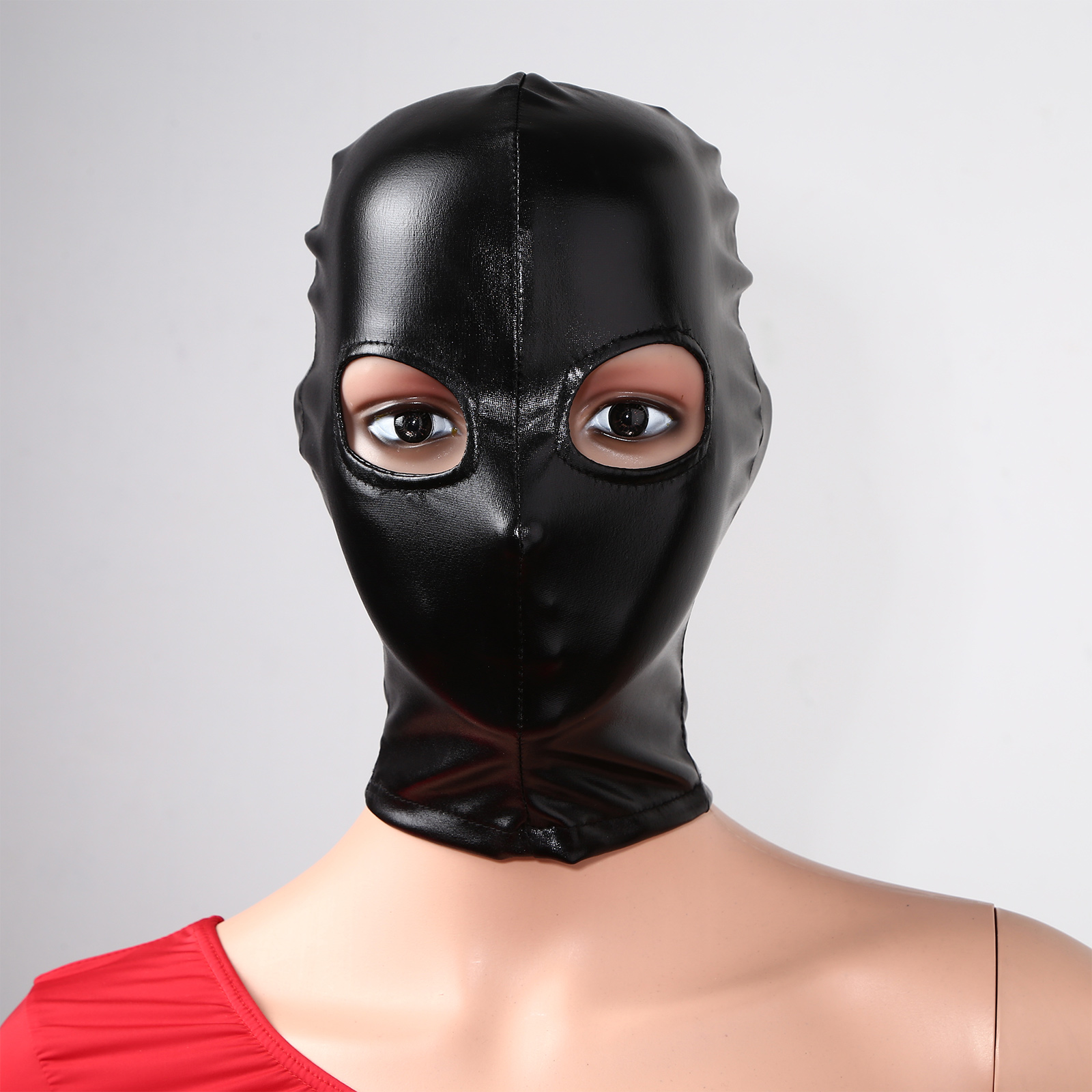 Adult Men Women Black Leather  – Black Face Mask Pack recenzja i cena