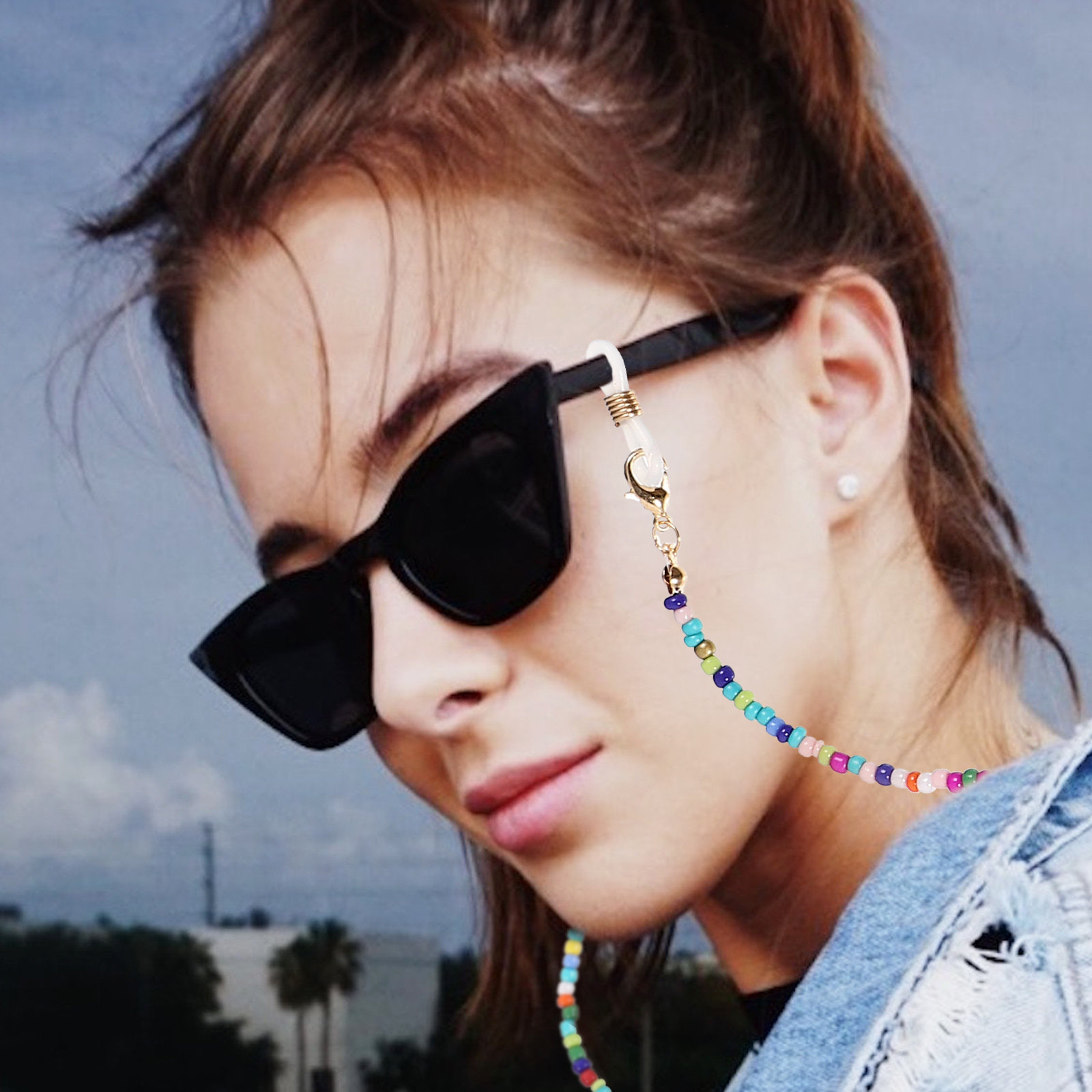 5Pcs Eyeglass Chains Beaded An – Mask Chain Holder recenzja i cena