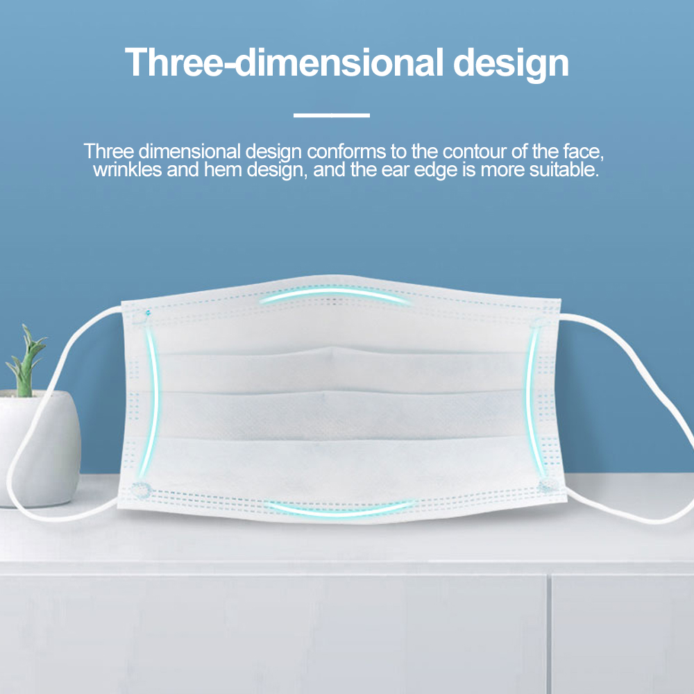 Mouth Masks 3-layer Anti-Dust  – Disposable Surgical Mask recenzja i cena