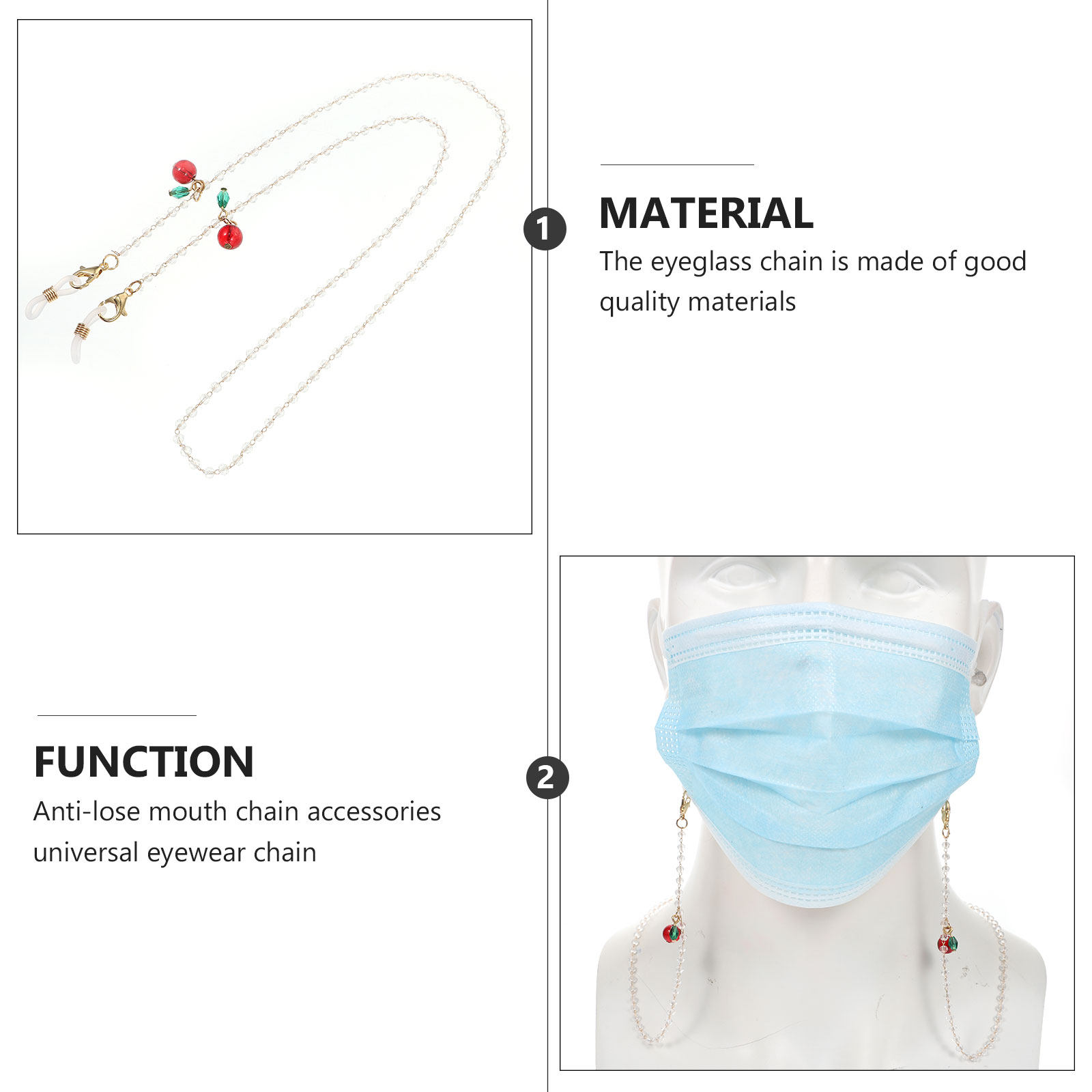 Eyeglass Chain Exquisite Craft – Mask Chain Holder recenzja i cena