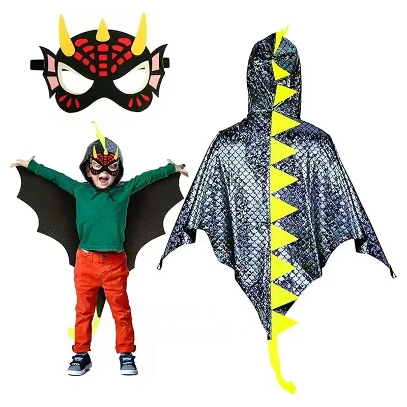 Child Green Dinosaur Cloak wit – Kids Face Mask recenzja i cena