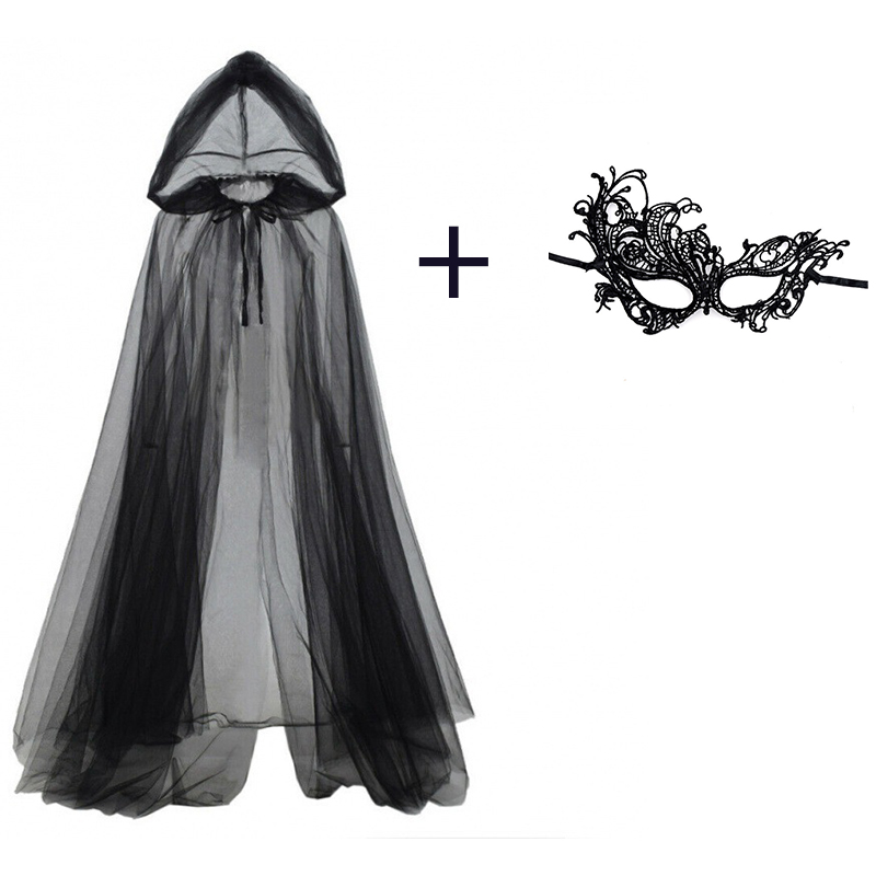 2pcs Set of Black Veil Cape An – Black Face Mask Pack recenzja i cena