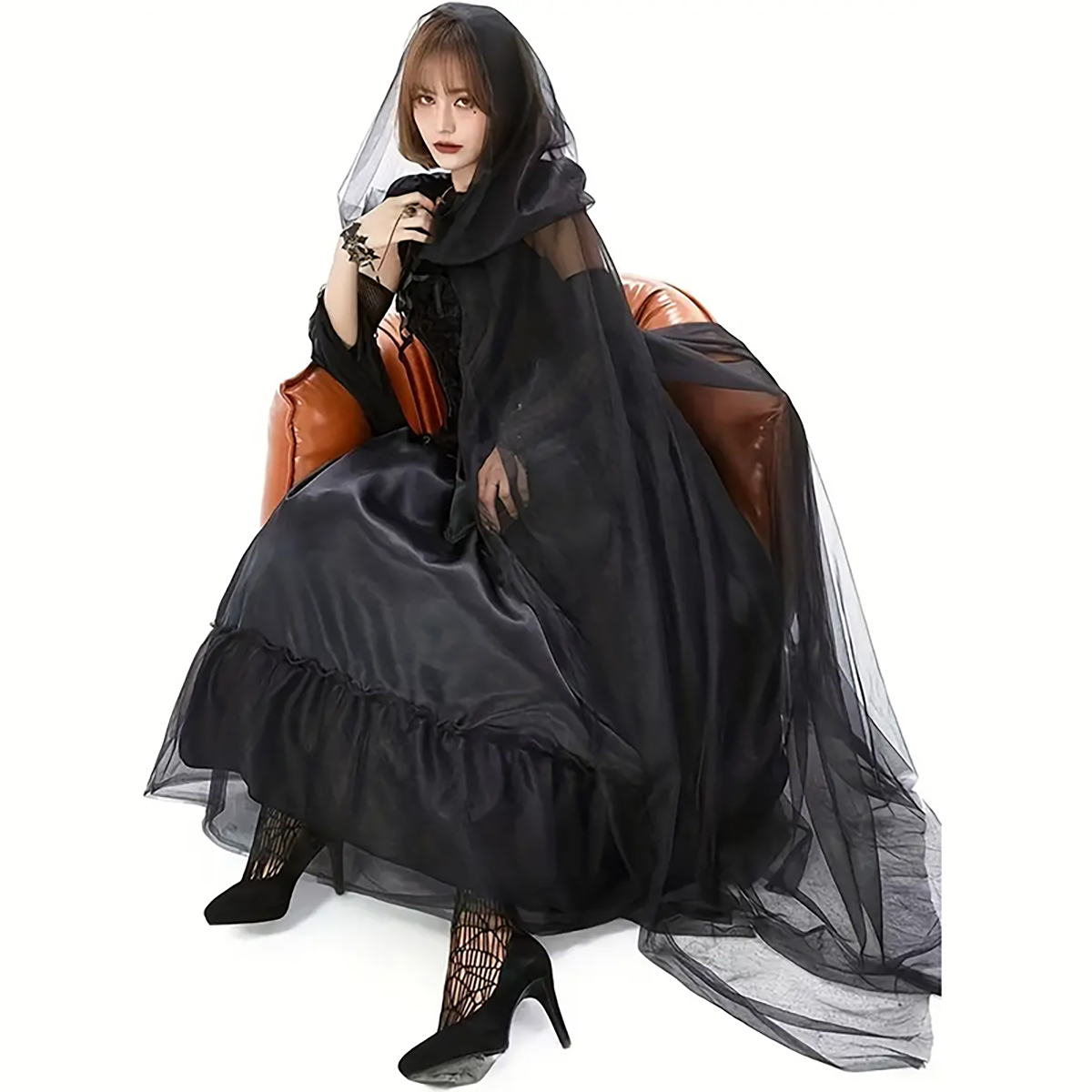 2pcs Set of Black Veil Cape An – Black Face Mask Pack recenzja i cena