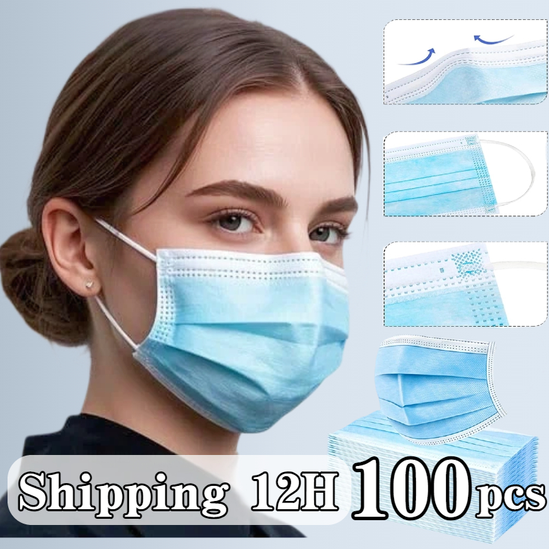 100pcs blue disposable protect – Disposable Mask Blue recenzja i cena