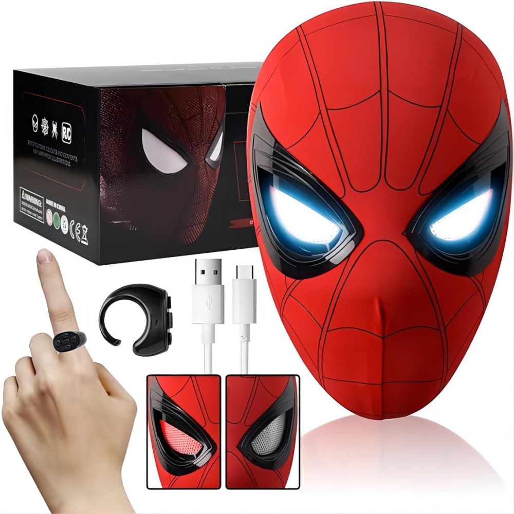 Movie Spidey Mask Eyes Glowing – Kids Face Mask recenzja i cena