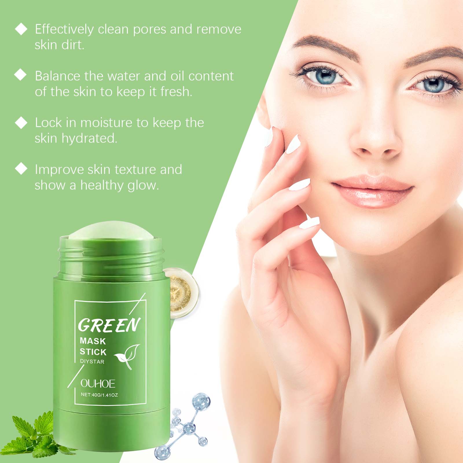 1~5PCS Green Tea Clay Stick Fo – Dust Mask Construction recenzja i cena