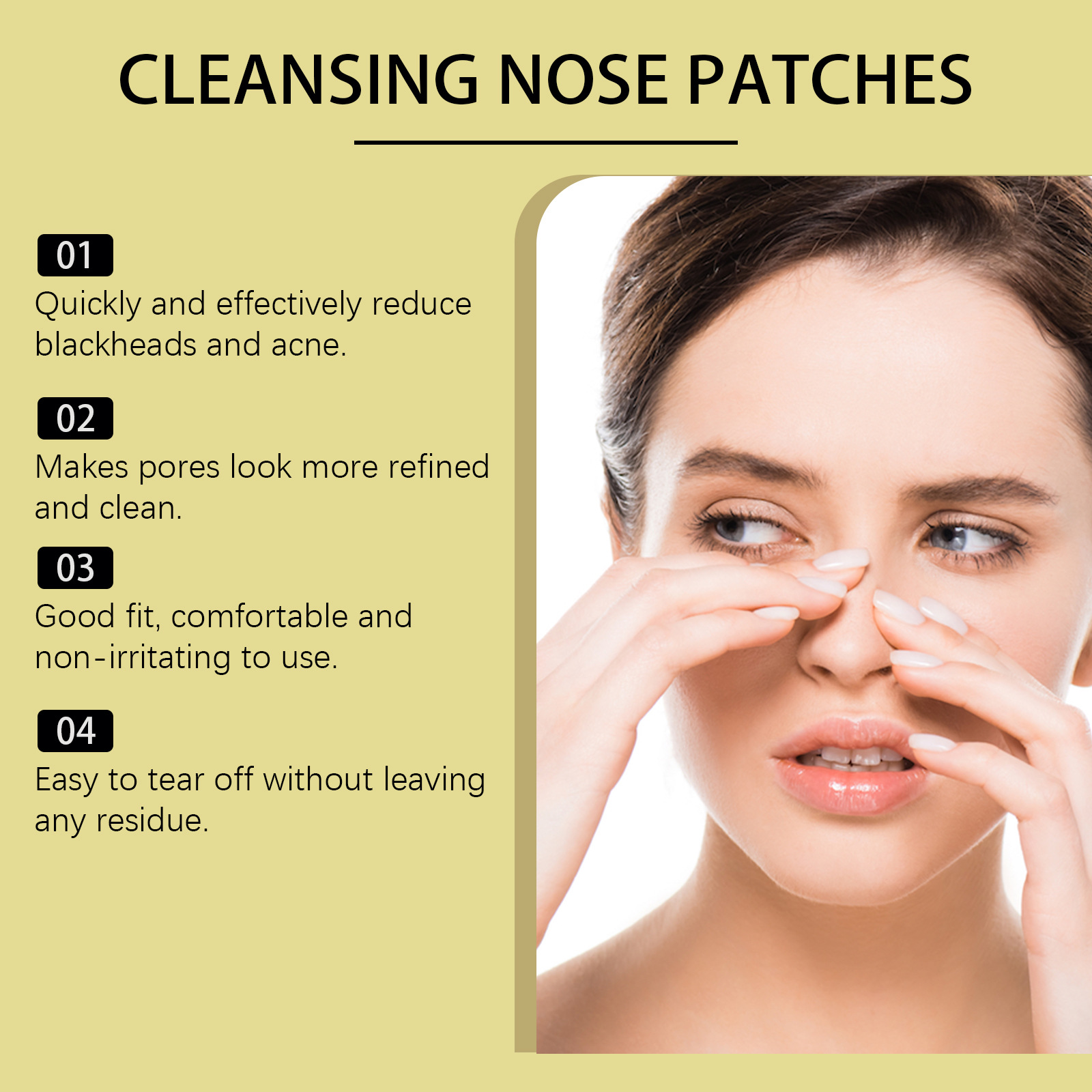 Nose Blackhead Remover Patch C – Black Face Mask Pack recenzja i cena