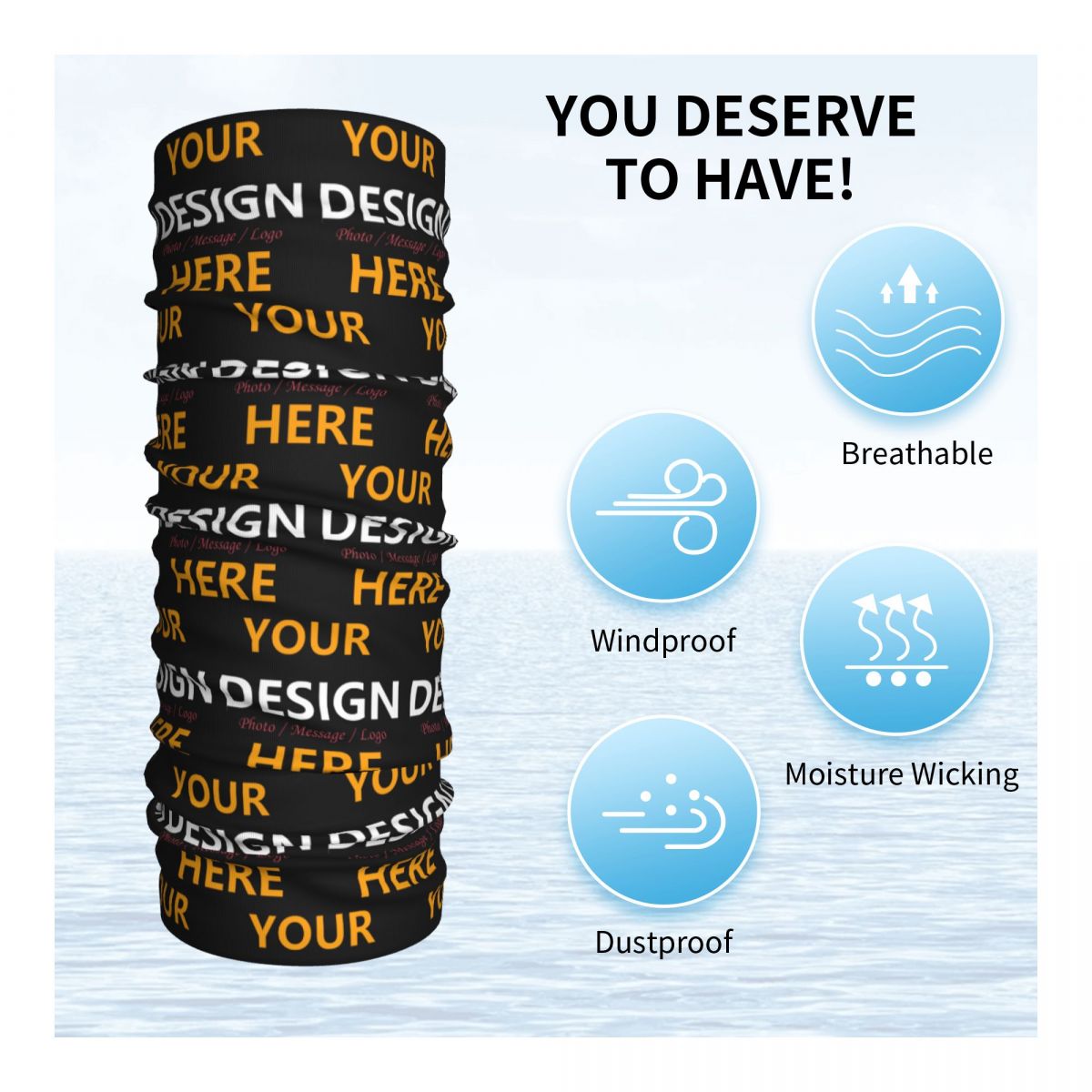 Custom Your Design Here Bandan – Neck Gaiter Face Cover recenzja i cena