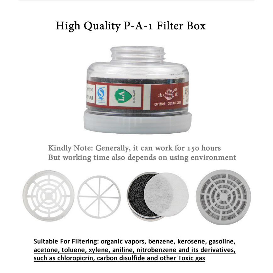 1pcs RD40 40mm Round Gas Mask  – Face Mask Storage Box recenzja i cena