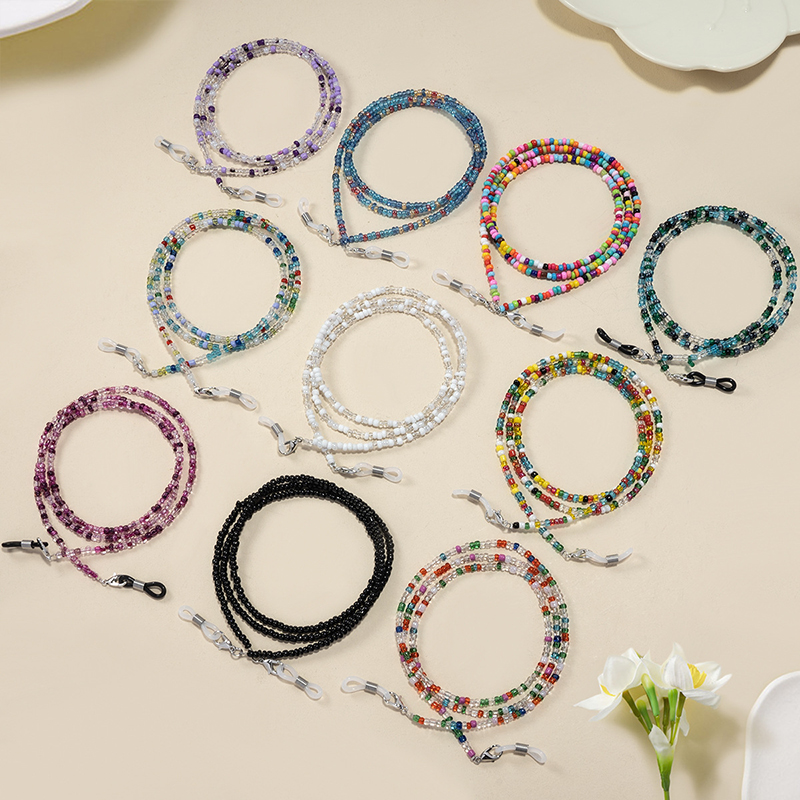 【F】 Colorful Rice Bead Glasses – Mask Chain Holder recenzja i cena