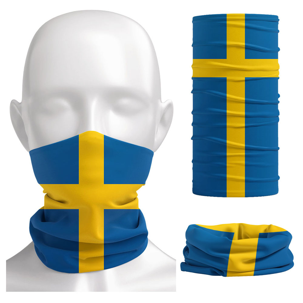 Sweden Flag Printed Bandana He – Neck Gaiter Face Cover recenzja i cena