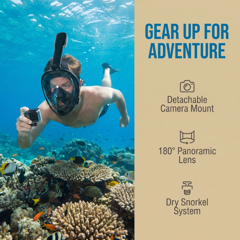 Safe Waterproof Snorkeling Div – Anti Pollution Mask recenzja i cena