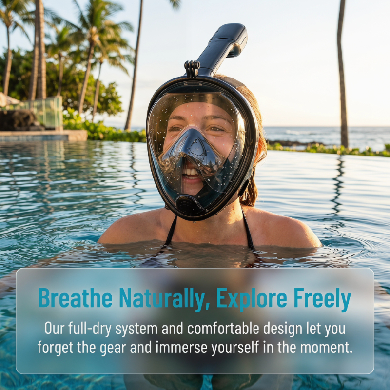 Safe Waterproof Snorkeling Div – Anti Pollution Mask recenzja i cena
