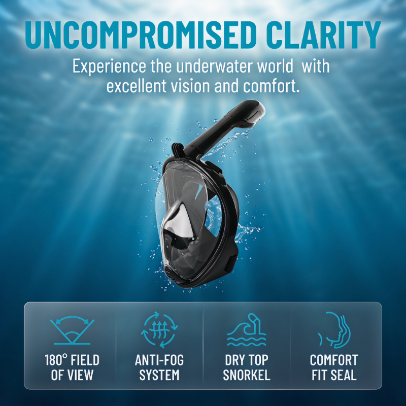 Safe Waterproof Snorkeling Div – Anti Pollution Mask recenzja i cena
