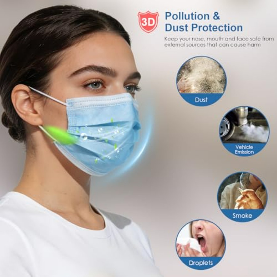 Blue Disposable Face Masks 100 – Disposable Mask Blue recenzja i cena