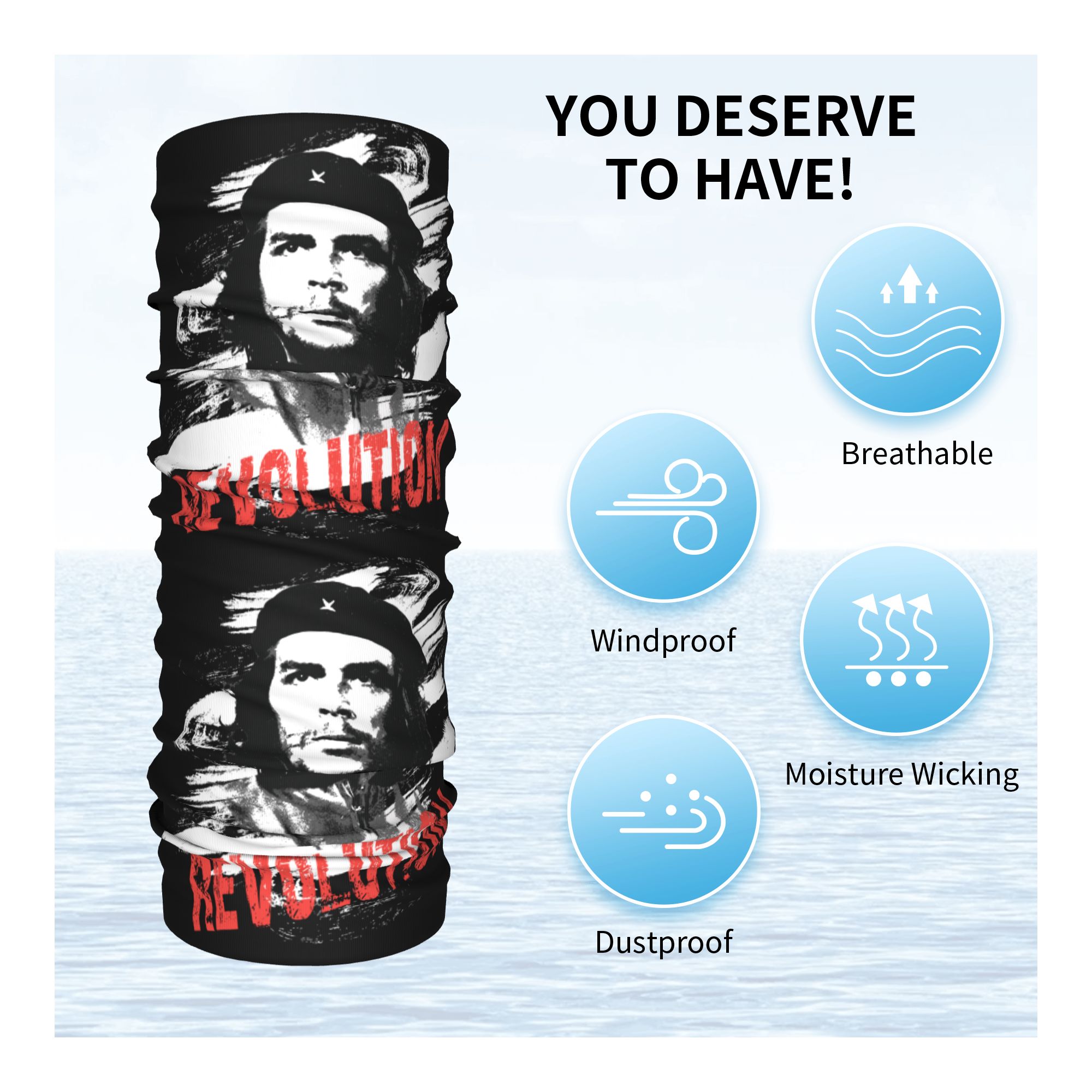 Custom Che Guevara Revolution  – Neck Gaiter Face Cover recenzja i cena