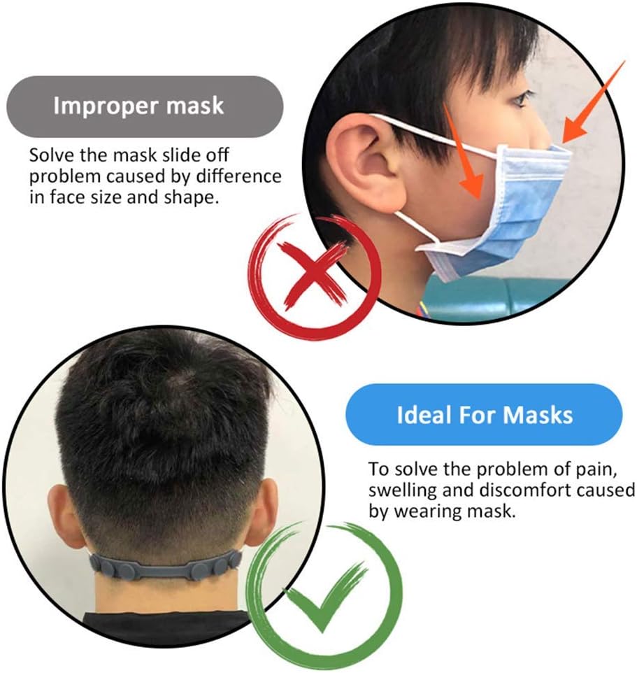 4 Pcs Silicone Ear Savers for  – Mask Ear Saver Strap recenzja i cena