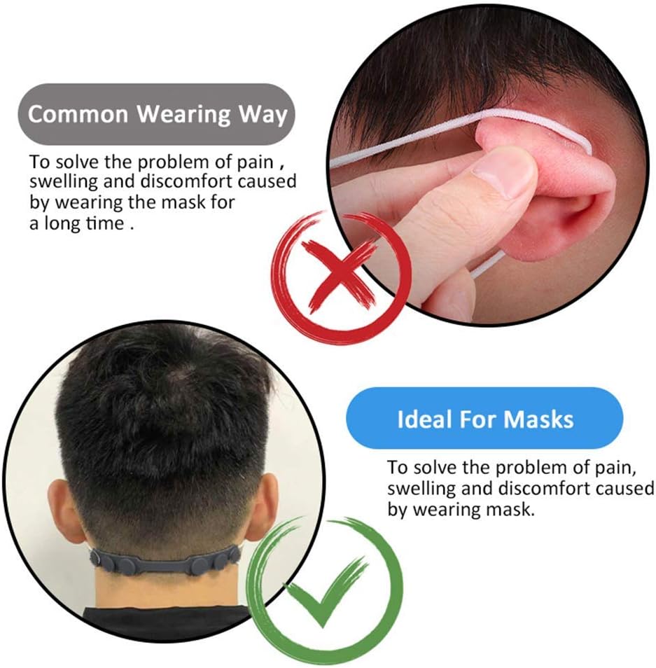 4 Pcs Silicone Ear Savers for  – Mask Ear Saver Strap recenzja i cena