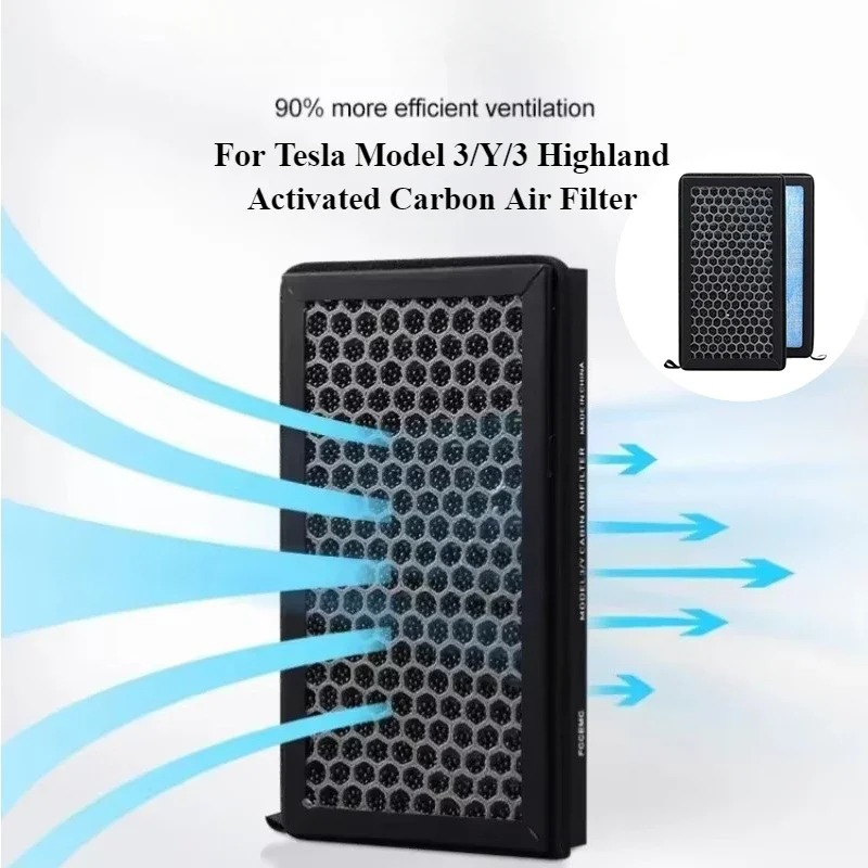 For Tesla Model 3/Y/3 Highland – Filter Replacement N95 recenzja i cena