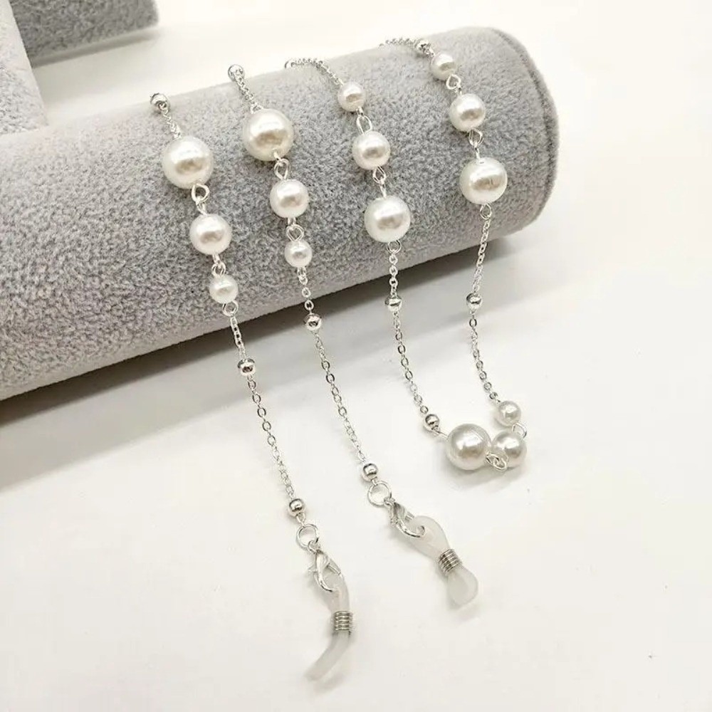 Trendy Pearl Beaded Sunglass C – Mask Lanyard Adjustable recenzja i cena