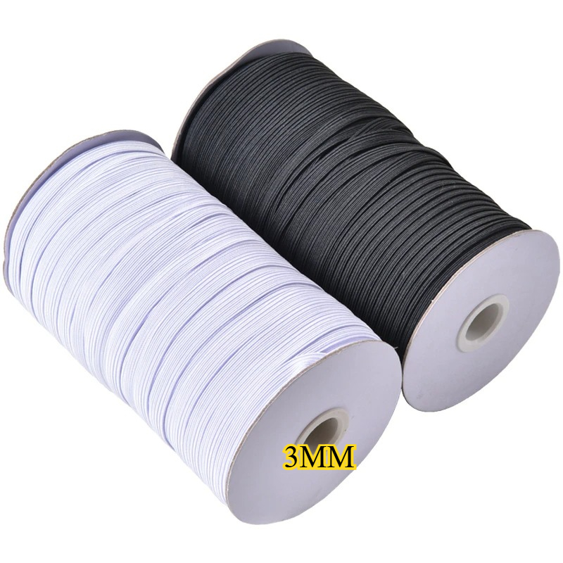 White Black 3mm Flat Elastic B – Mask Lanyard Adjustable recenzja i cena