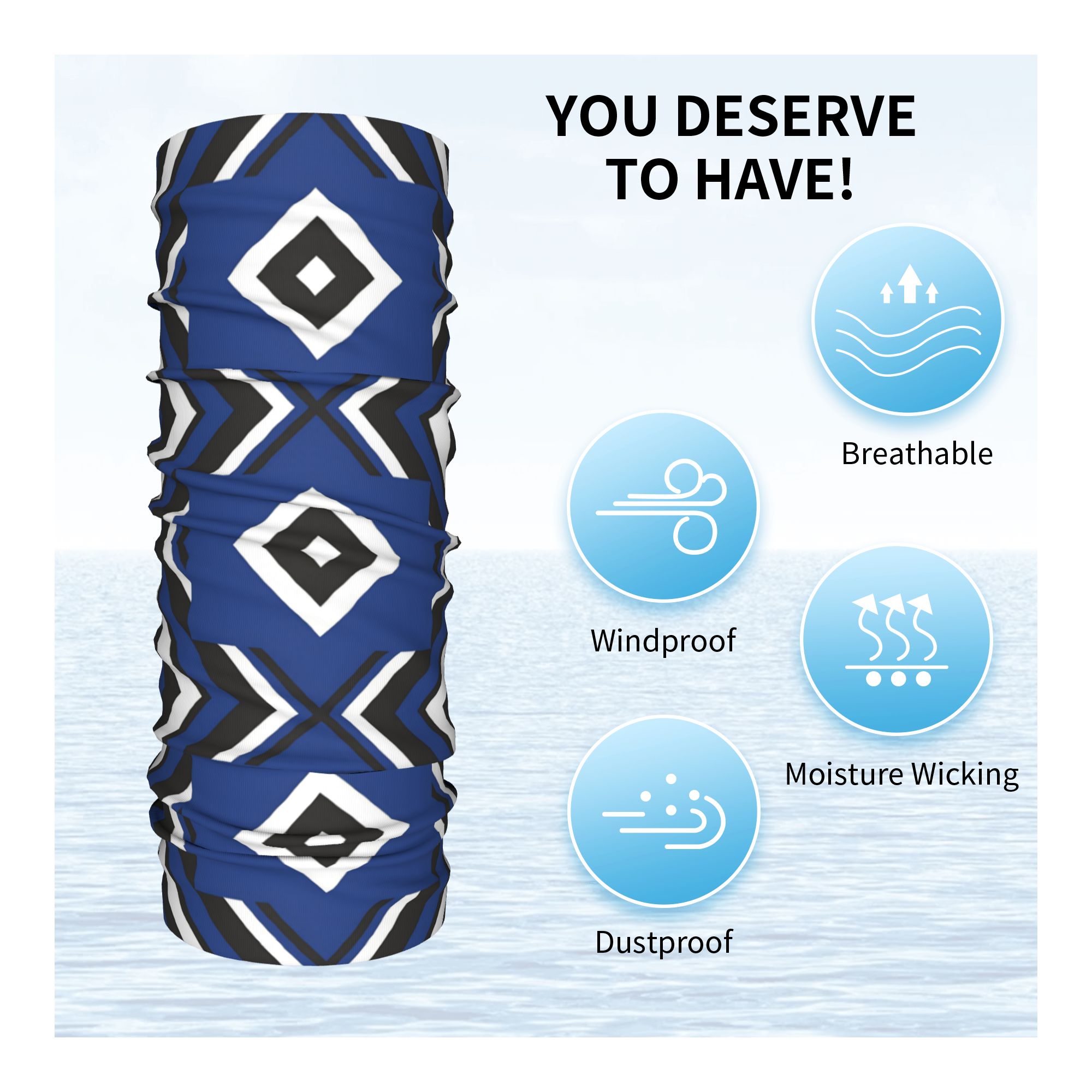 Blue Diamond HSV Soccer Bandan – Neck Gaiter Face Cover recenzja i cena