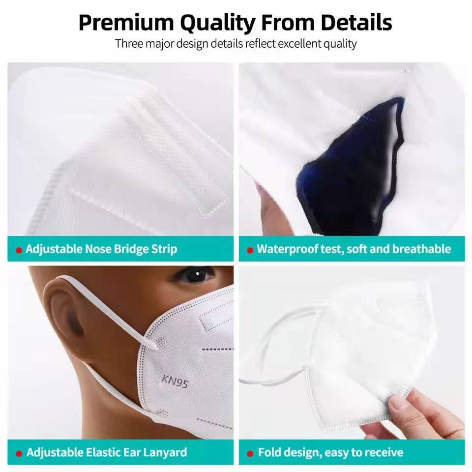 10-100Pcs Adult FFP2 Masks CE  – Disposable Surgical Mask recenzja i cena