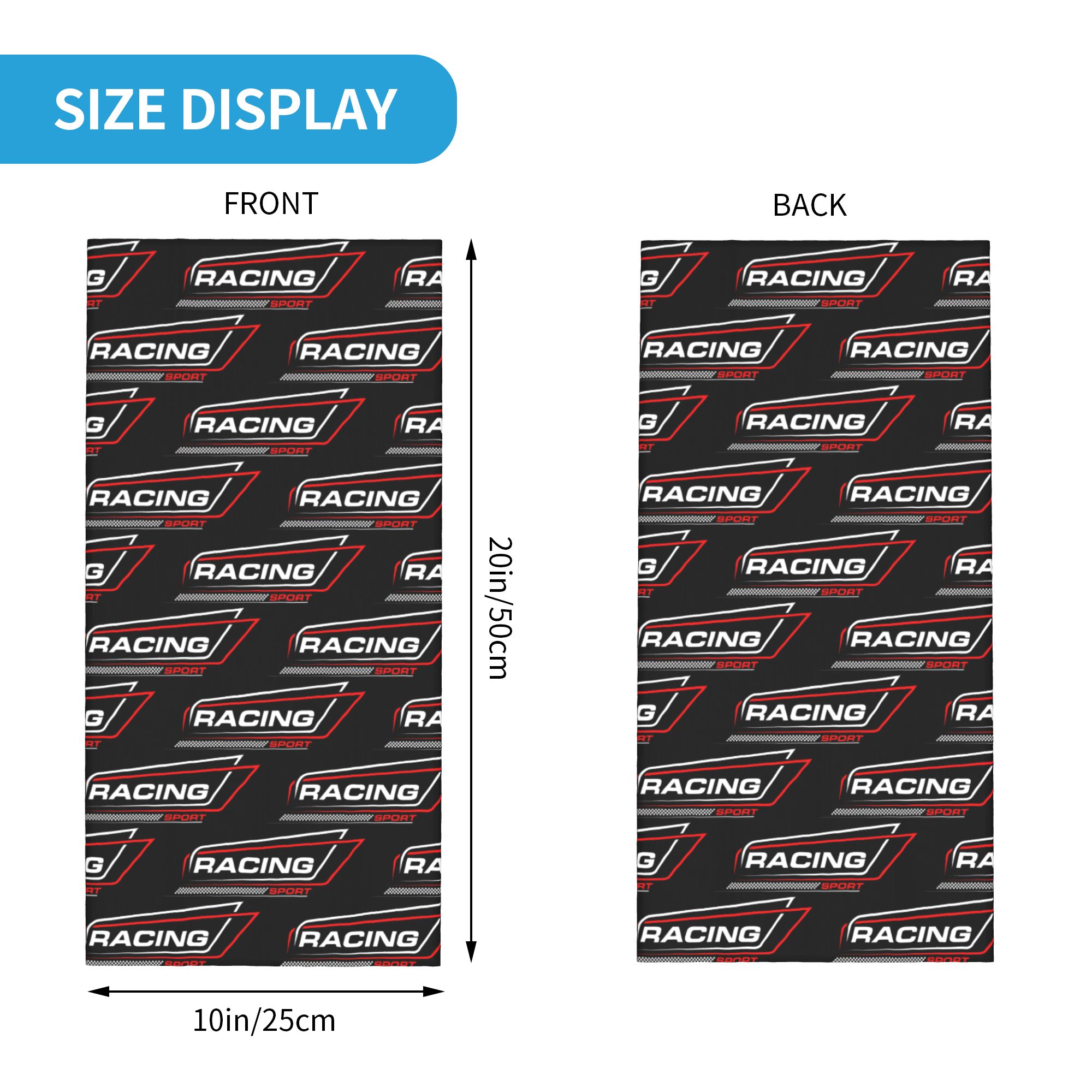 Custom Racing Speed Race Banda – Neck Gaiter Face Cover recenzja i cena