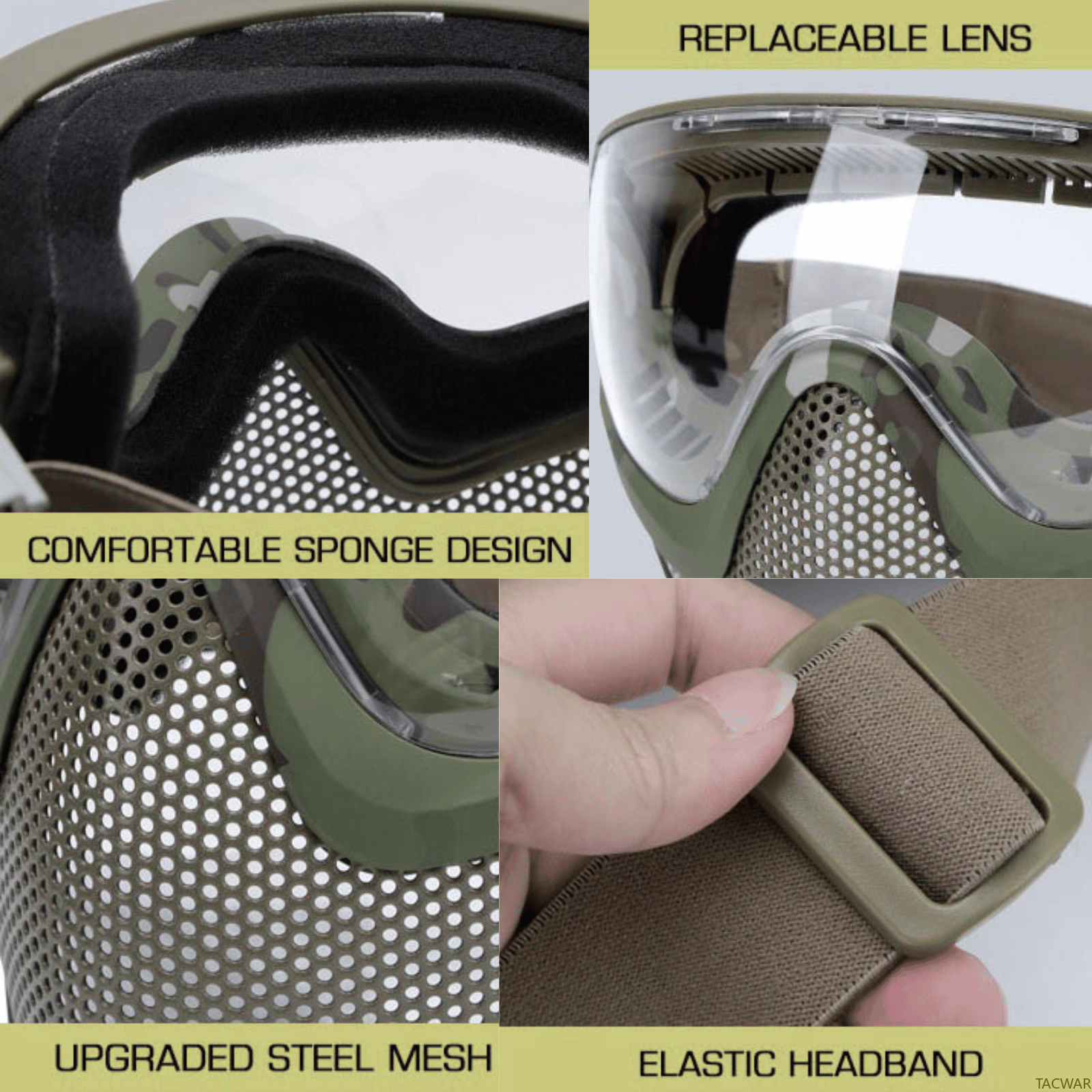 Airsoft Steel Mesh Mask Full F – Anti Pollution Mask recenzja i cena