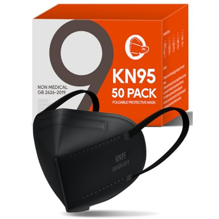 KN95 Face Masks 50 Pack for Ad – Black Face Mask Pack recenzja i cena
