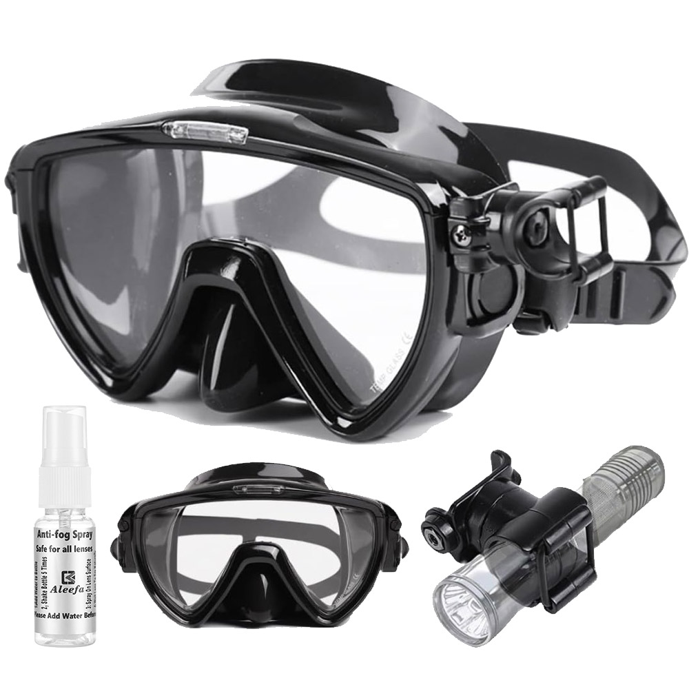 Scuba Diving Mask with flashli – Silicone Mask Bracket recenzja i cena